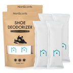 NonScents Shoe Deodorizer 2-Pack (4 Count) - Odor Eliminator, Air Freshener, Smell Absorber, Scent Remover for Shoes, Gym Bags, 