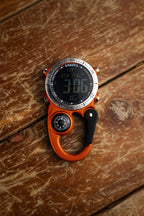 Dakota Digital Backpacker Clip, Fob and Pocket Watch, Alarm, Stopwatch, Timer and Dual Time, Outdoor Gifts for Men and Women, Ta