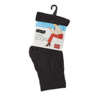 No nonsense Women's Cotton Basic Cuff Sock, Black - 3 Pair Pack, 4-10 (BC2264)