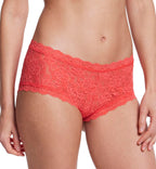 hanky panky Signature Lace Boyshort (4812P),Large,Hibiscus Bloom