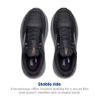 Brooks Womens Ghost Max 2 Neutral Running & Walking Shoe - Ebony/Sweet Lavender/Alloy - 10.5 Wide