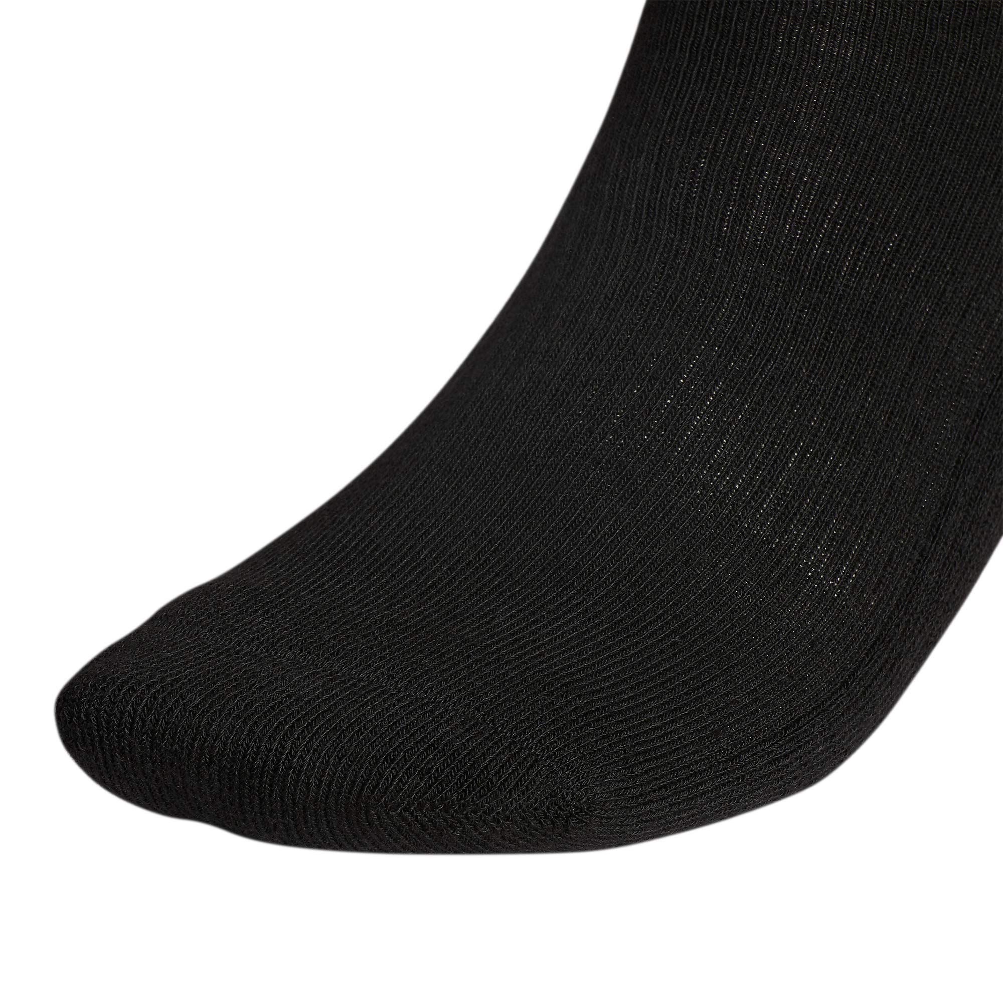 adidas Men's Athletic Cushioned Crew Socks with Arch Compression for a Secure fit (6-Pair), Black/Aluminum 2, X-Large