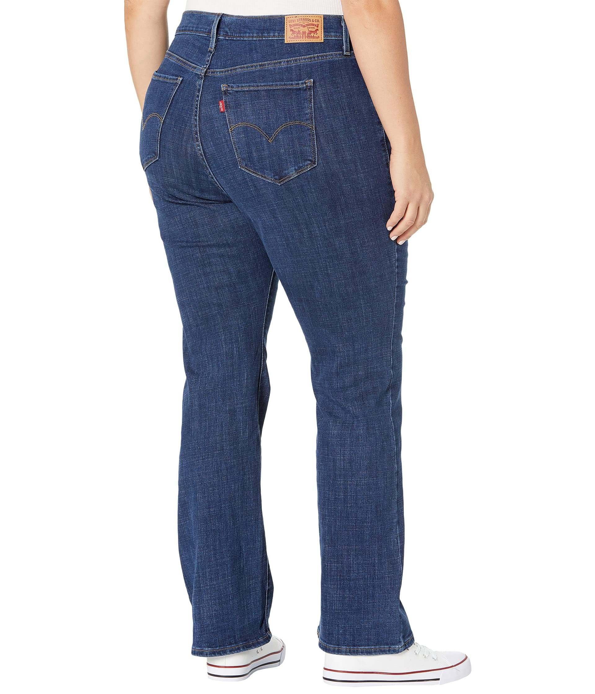 Levi's Women's 725 Plus-Size High Rise Bootcut, Lapis Dark Horse (Waterless), 37 Regular