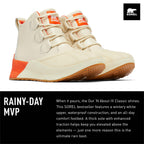 Sorel Women's Out N About III Classic Waterproof Boots - Bleached Ceramic, Optimized Orange - Size 7.5
