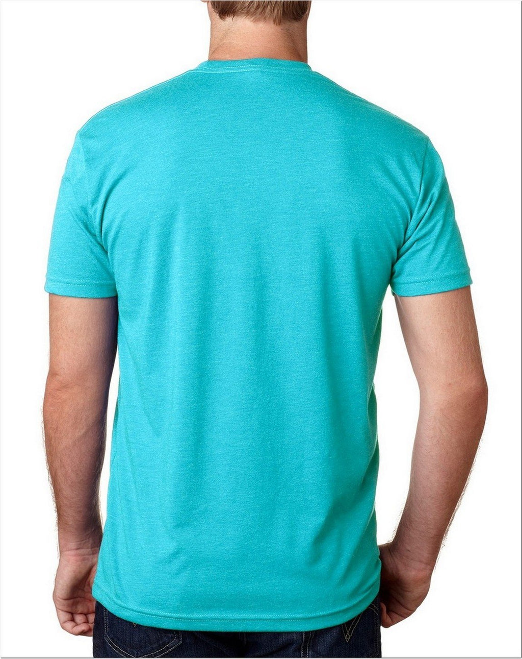 Next Level Men's CVC Crew S TAHITI BLUE