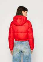 Kotty Women Full Sleeve Solid Hooded Puffer Jacket