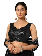 Soch Women Georgette Embellished Sleeveless Regular Fit Blouse