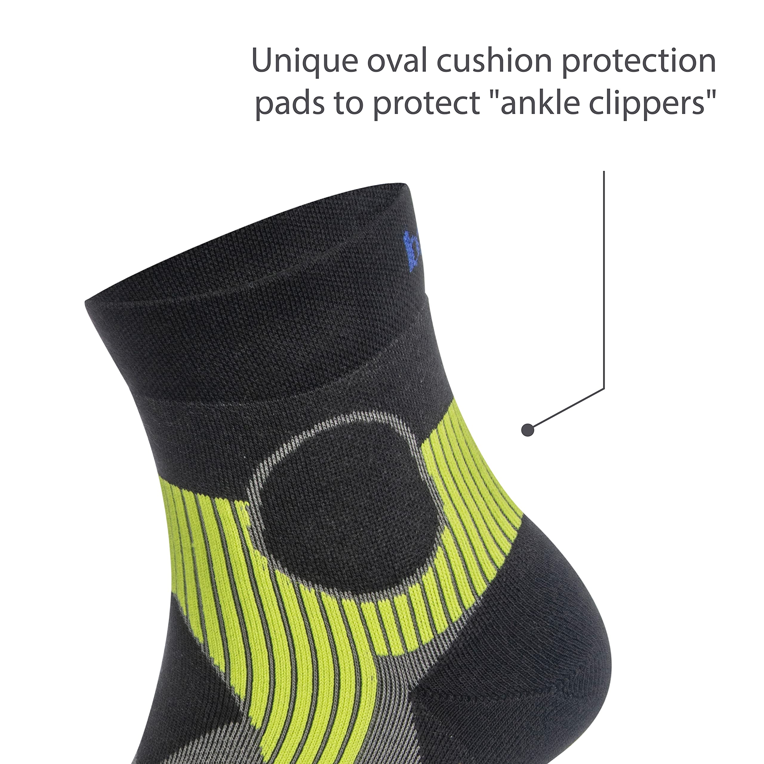 Balega Athletic Support Compression Fit Performance No Show Running Socks for Men and Women (1 Pair), Light Grey/Black, Large