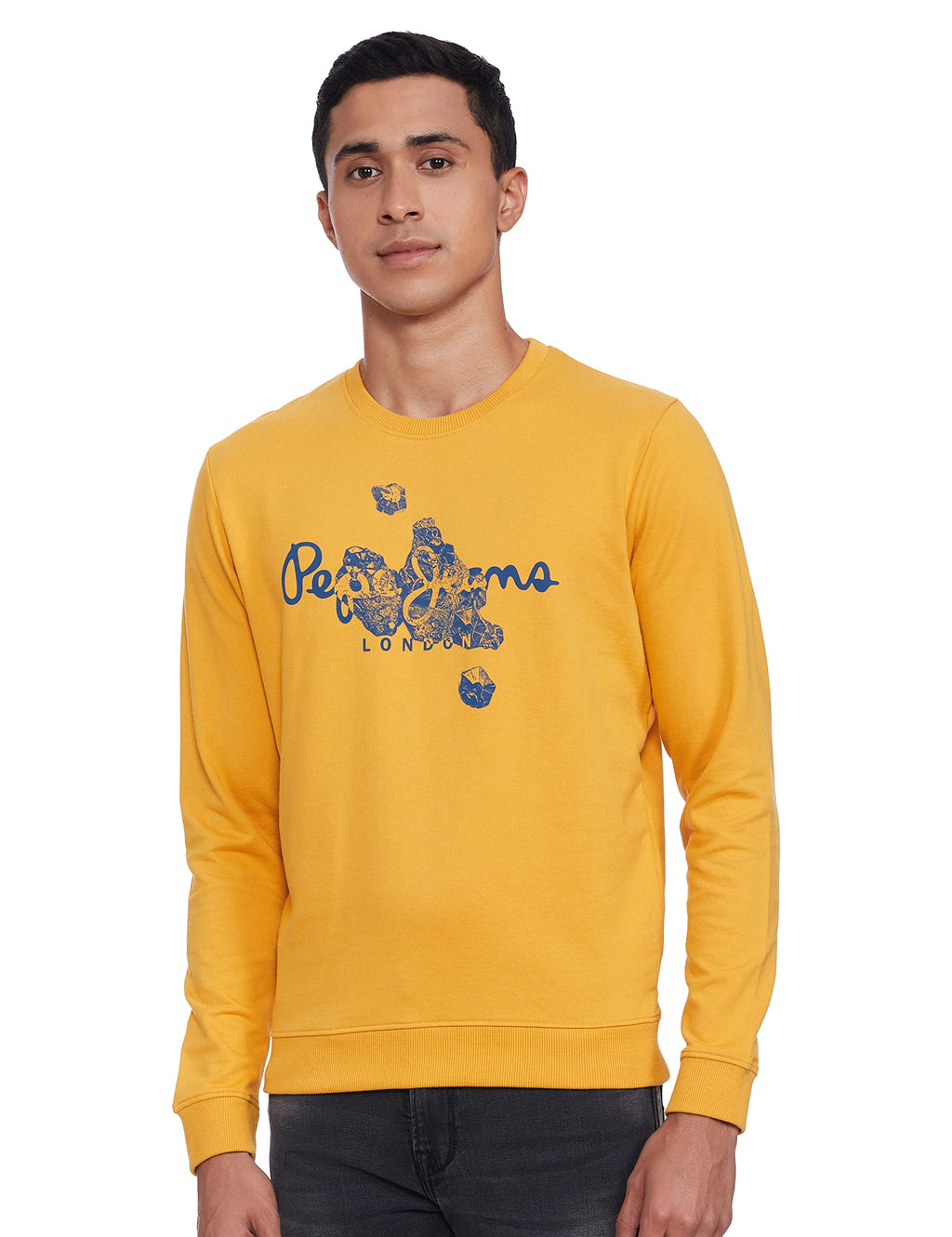 Pepe Jeans MenS Sweatshirts (Pm582112_M, Yellow, Medium)