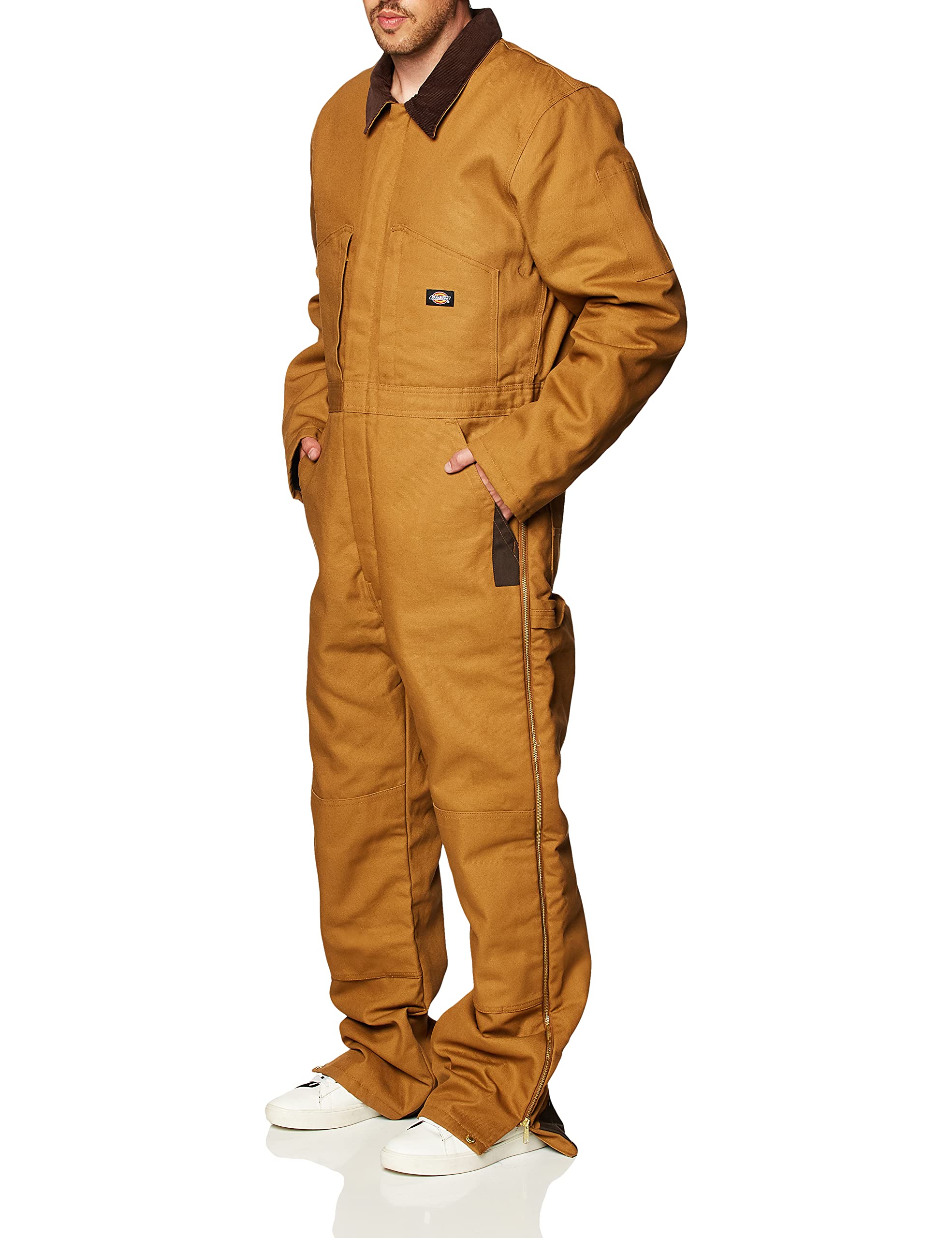 Dickies Men's Premium Insulated Duck Coverall, Brown Duck, Large Tall