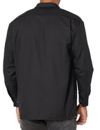Dickies mens Long-sleeve work utility button down shirts, Black, X-Large US