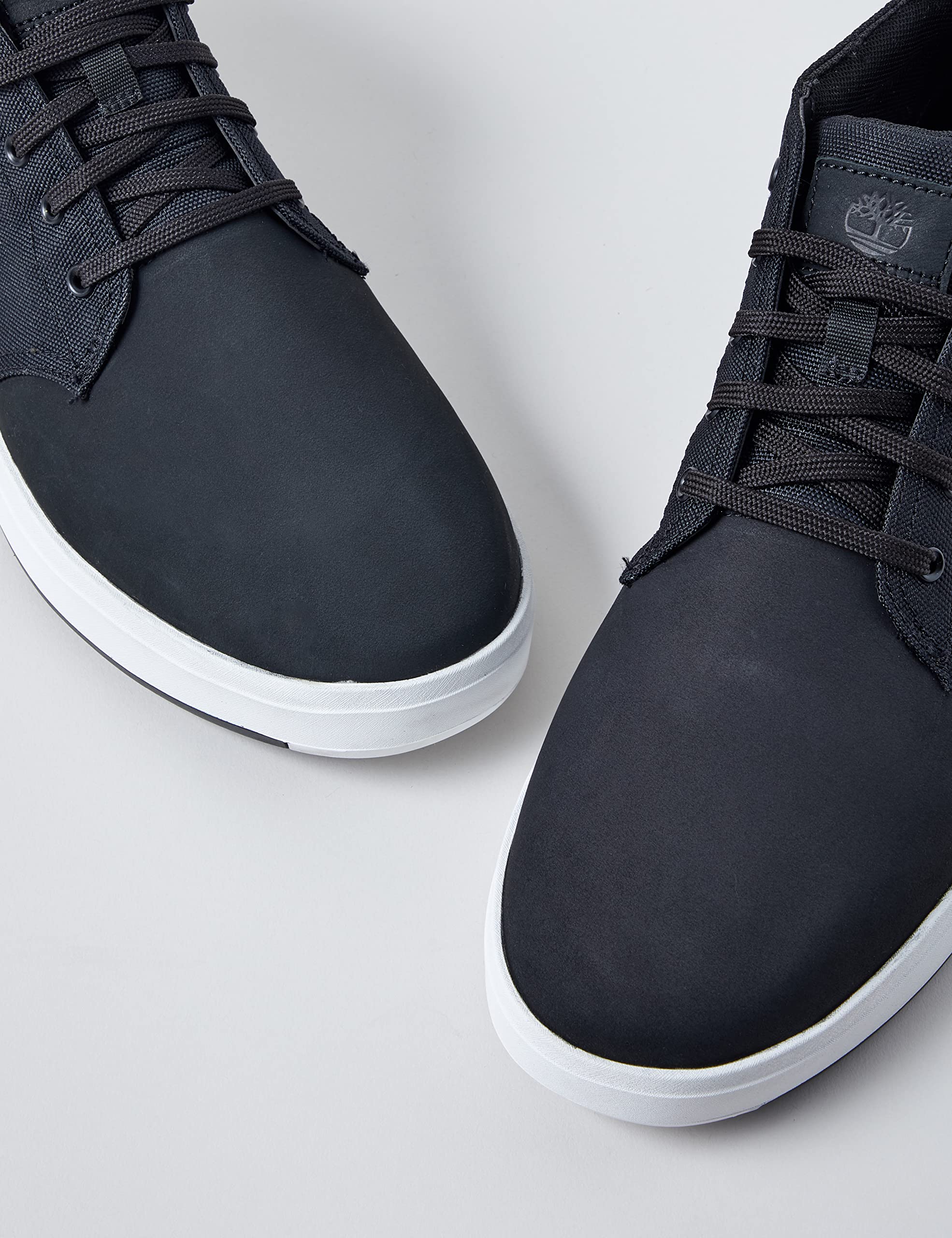 Timberland Men's Davis Square Chukka Shoe, Black Nubuck, 8.5