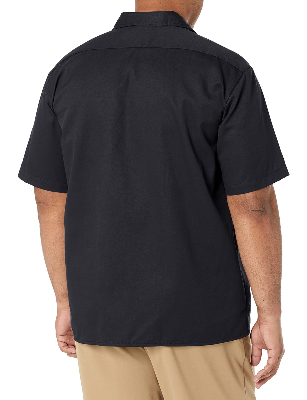 Unisex Short-Sleeve Work Shirt - BLAcK - S(D0102H7MF6X)