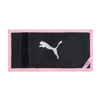 PUMA Kids' Little Rise Trifold Wallet, Black/Pink, One Size