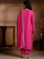 Libas WomenS Silk Blend Kurta Set (27685
