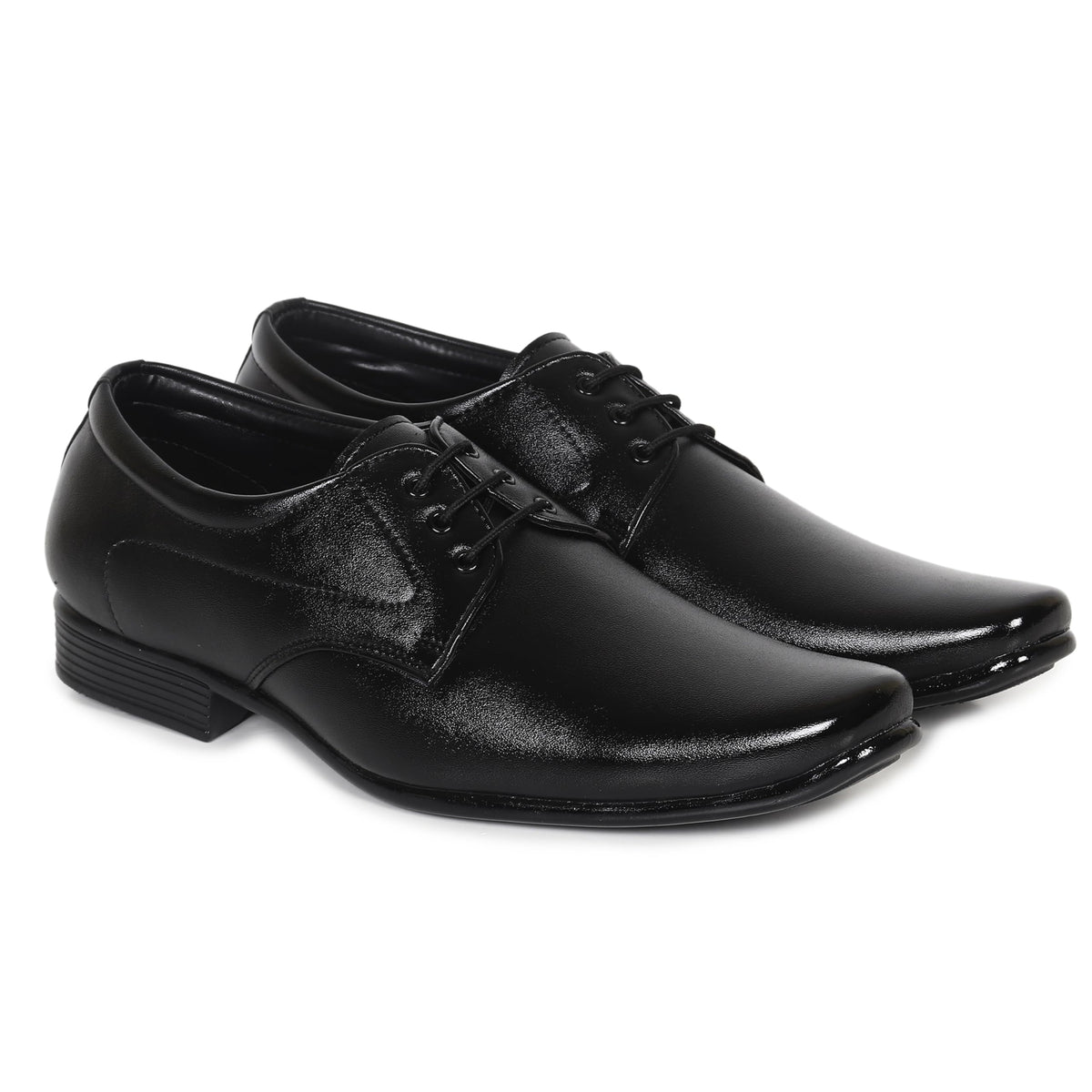 HIKBI Mens Formal Shoes Dress Up Derby Shoes Black 9