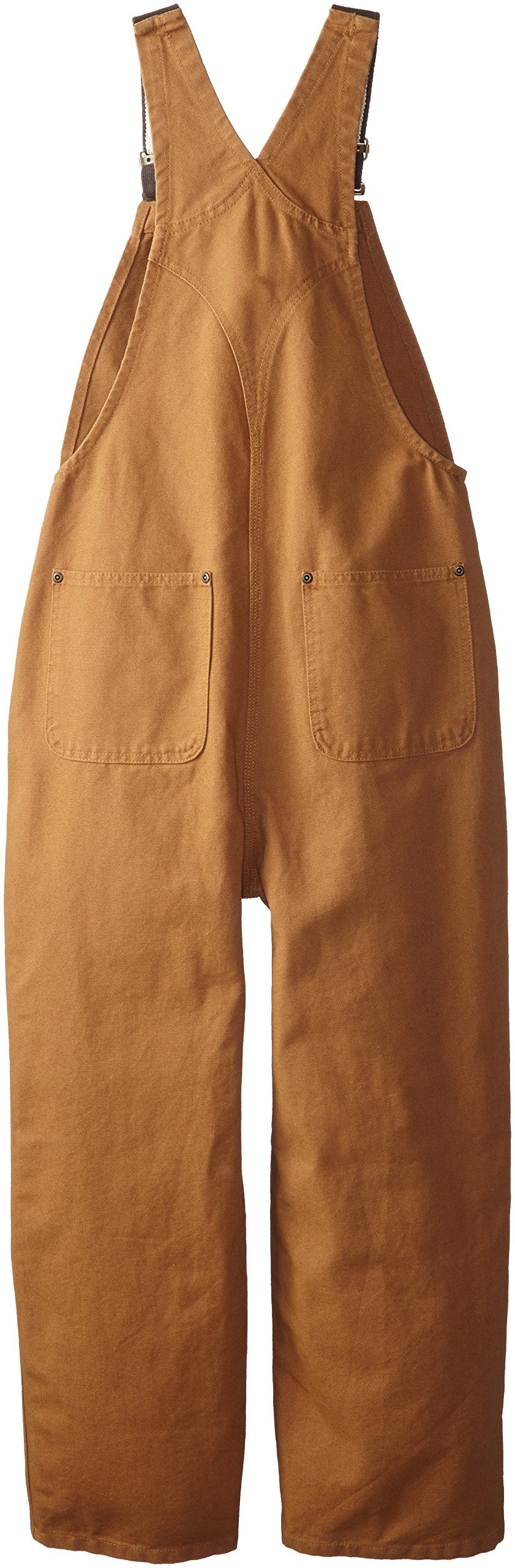 Carhartt boys Bib (Lined and Unlined) Overalls, Carhartt Brown Canvas, 1 6 US