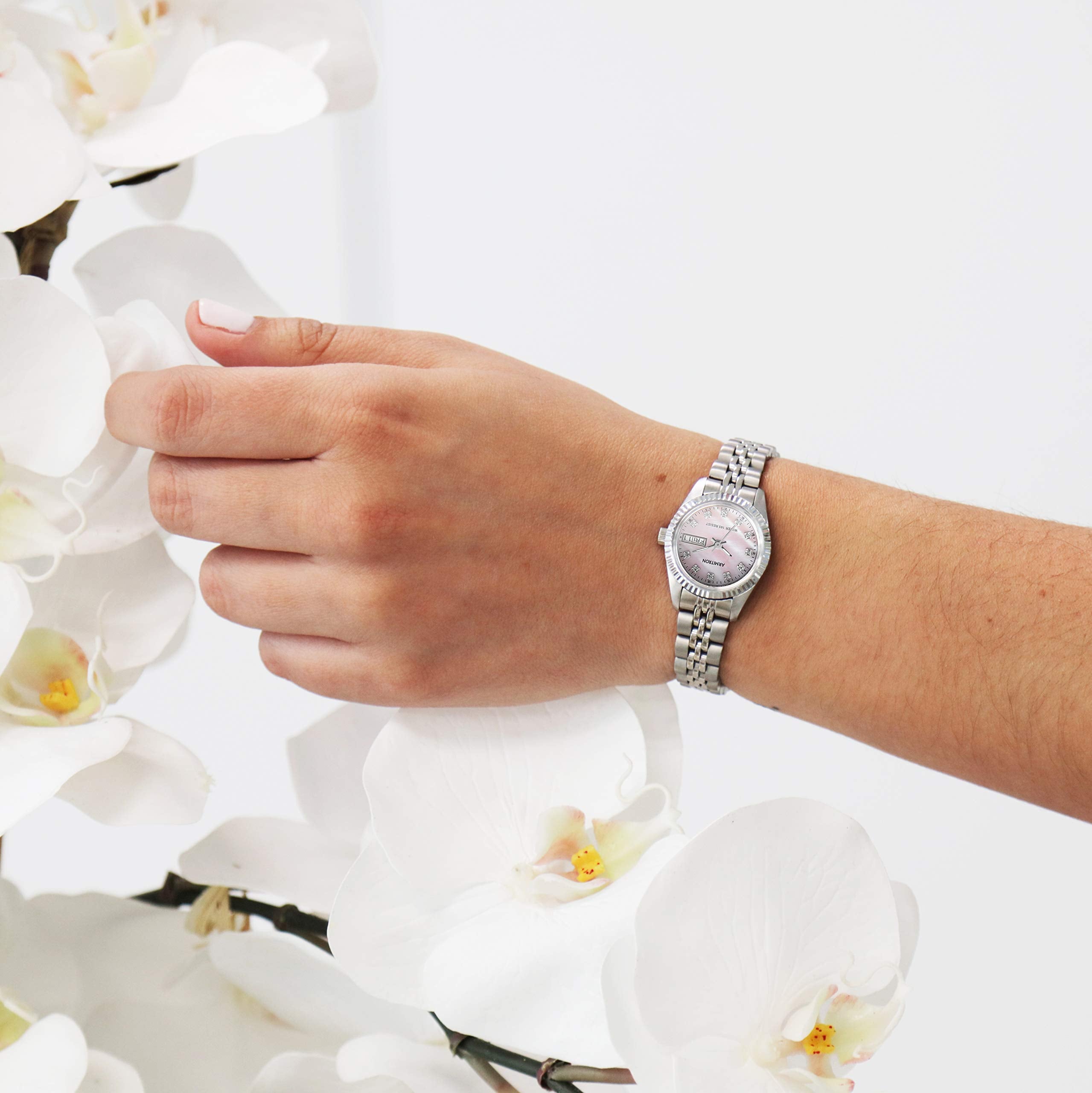 Armitron Women's Genuine Crystal Accented Bracelet Watch, 75/2475