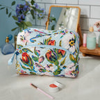 Vera Bradley Women's Cotton Large Cosmetic Makeup Organizer Bag, Botanical Paisley, One Size