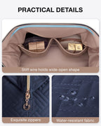 BAGSMART Travel Makeup Bag, Cosmetic Bag Make Up Organizer Case,Large Wide-open Pouch for Women Purse for Toiletries Accessories