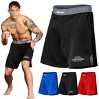 Elite Sports Men's Black Jack Series Fight Shorts, Gray, Large