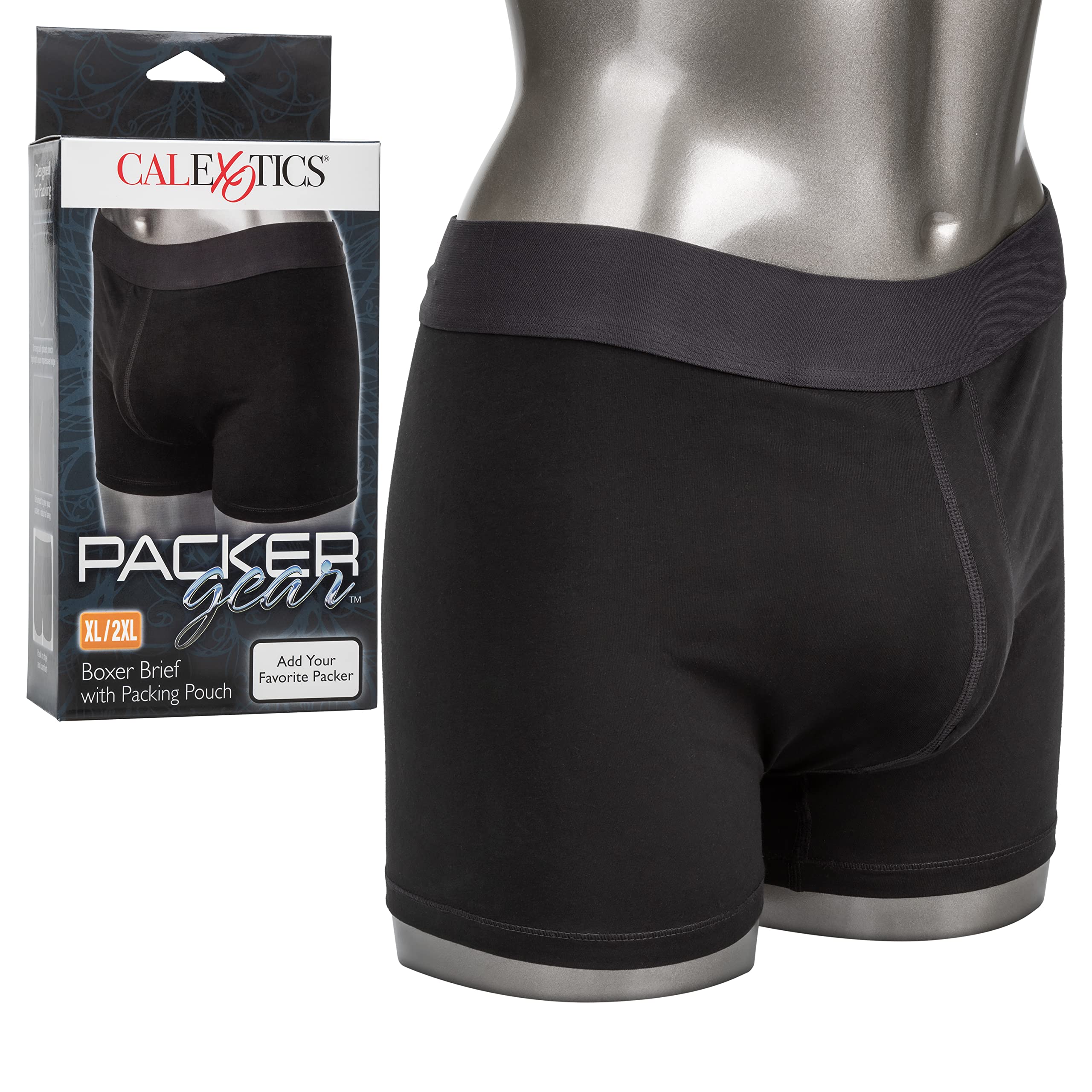 (WD) PACKER GEAR BOXER BRIEF W PACKING POUCH XL/2XL
