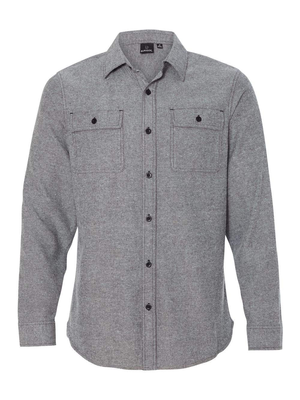 Burnside BU8200 Mens Solid Flannel Shirt