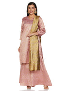 Ketch Polyester Womens Kurta&Sharara&Dupat (Khk3000468_Pink