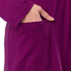 Fruit of the Loom Women's Breathable Tank Top, Pant, and Cardigan Sleep Set, Boysenberry, Medium