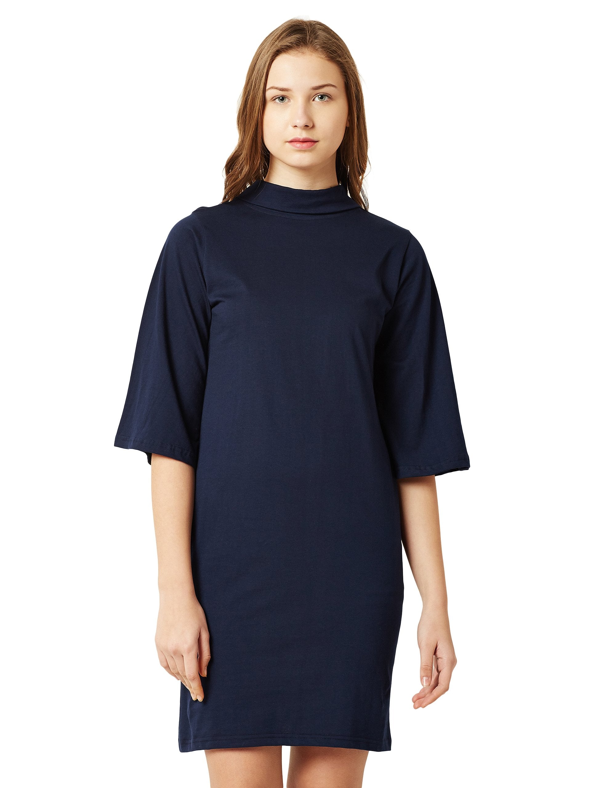 Miss Chase Womens Body Con Mini Dress (MCAW16D07-44-71-03_Navy Blue_Small)