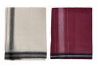 Prakasam Cotton Mens Colour Thalapathi Border Single Dhoti/Size1.28X2.00 Mtrs/Combo Pack Of 2 Dhoties