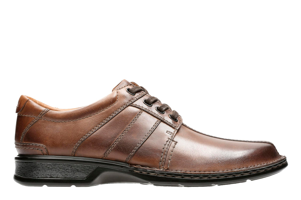 Clarks Men's Touareg Vibe Oxford, Brown Leather, 10 W US