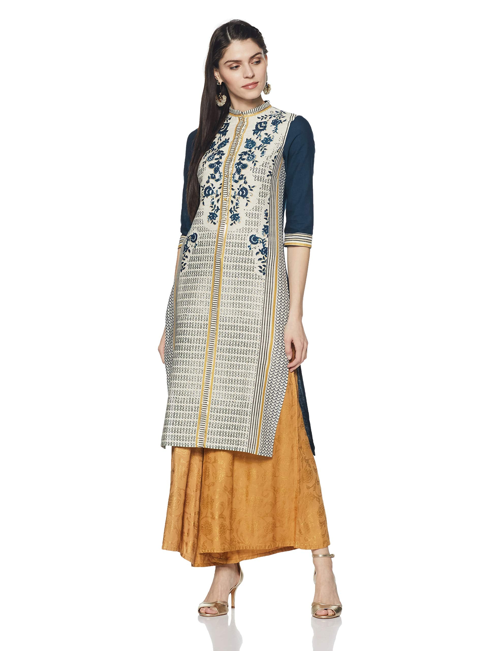 W For Woman Straight Kurta (18Auw11416-110642_White_10)