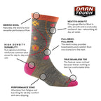 Darn Tough Garden Crew Lightweight Sock - Women's Bellflower Large