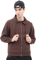 Ketch MenS Cotton Blend Hooded Neck Sweatshirt (Khss000098_Brown