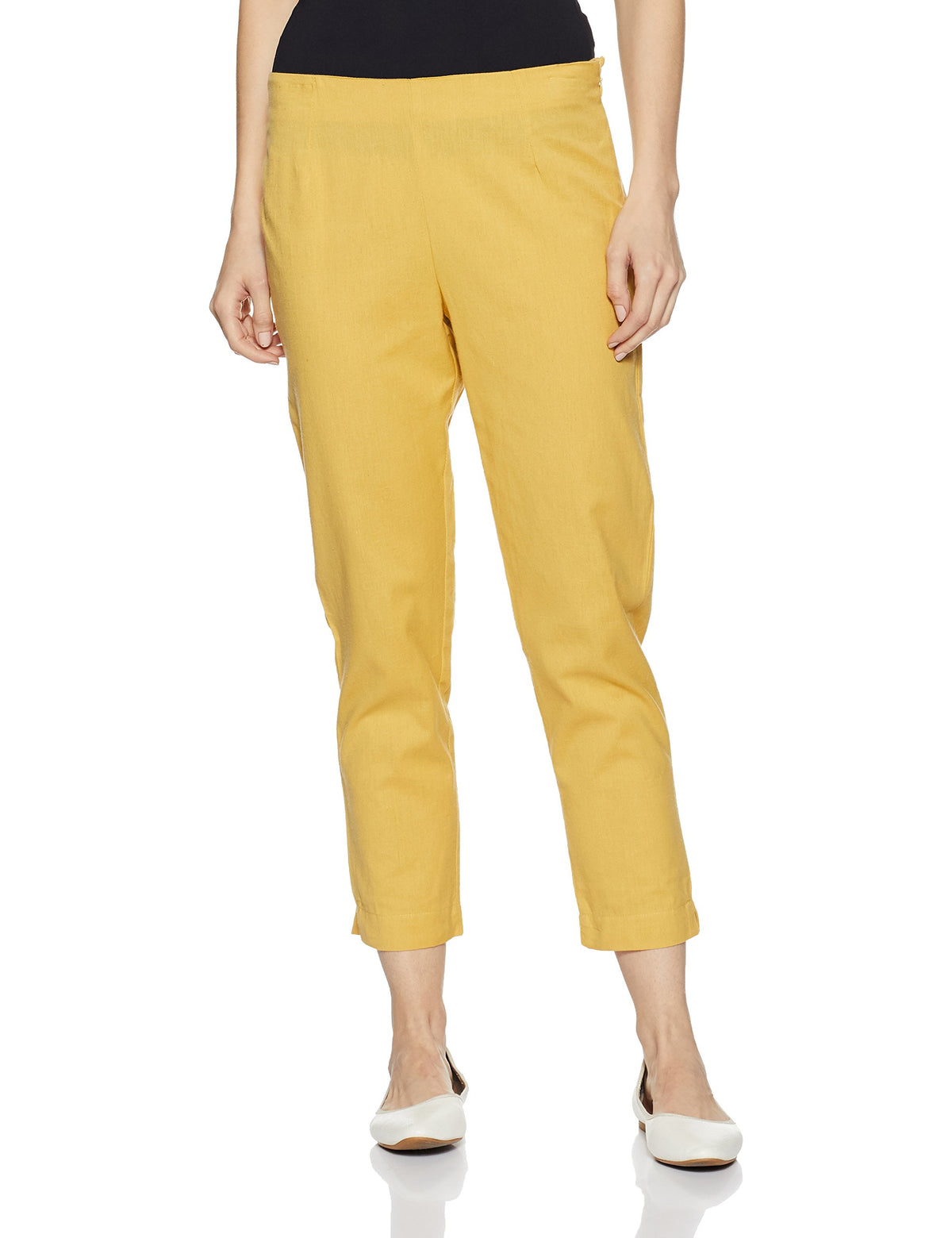 Aurelia Womens Relaxed Fit Pants (CRK60029-03067_XL_Gold)