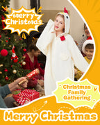 CANASOUR Chicken Onesie Kids Halloween Cosplay Costume Girls One Piece Rooster Pjs Anime Unisex Hoodie Pajamas For 5T Boys Party