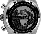 Timex Mens Waterbury Diver Chronograph 41mm Watch - Silver-Tone Dial Stainless Steel Case & Bracelet