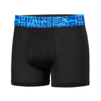 Hanes Boys' Big Performance Tween Boxer Brief Pack, X-Temp Mesh Stretch Underwear, 6-Pack, Black-6 Pack, Medium
