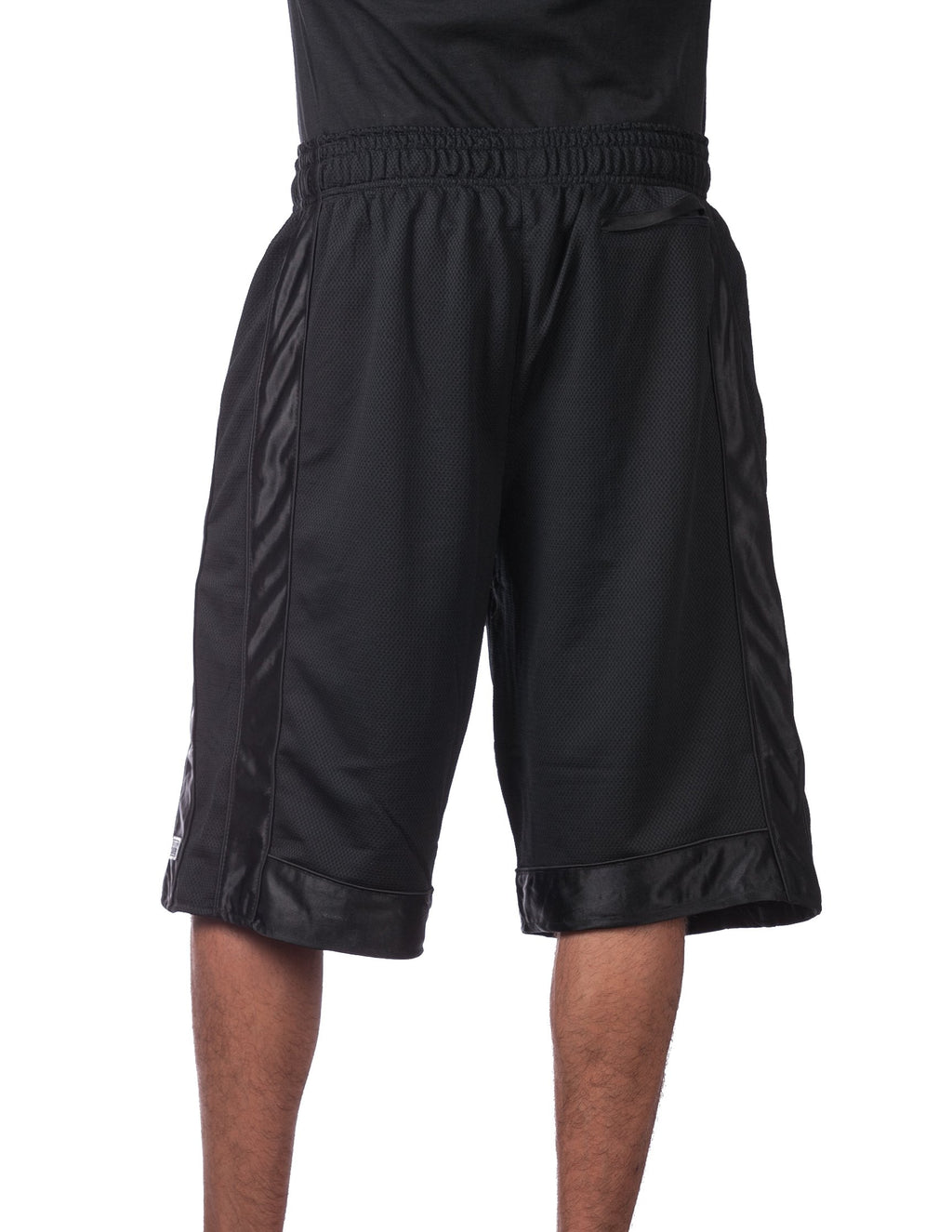 Pro Club Men's Heavyweight Mesh Basketball Shorts, Black, Medium