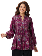 Libas WomenS Silk Blend A-Line Kurtis (29385O_Pink_L)