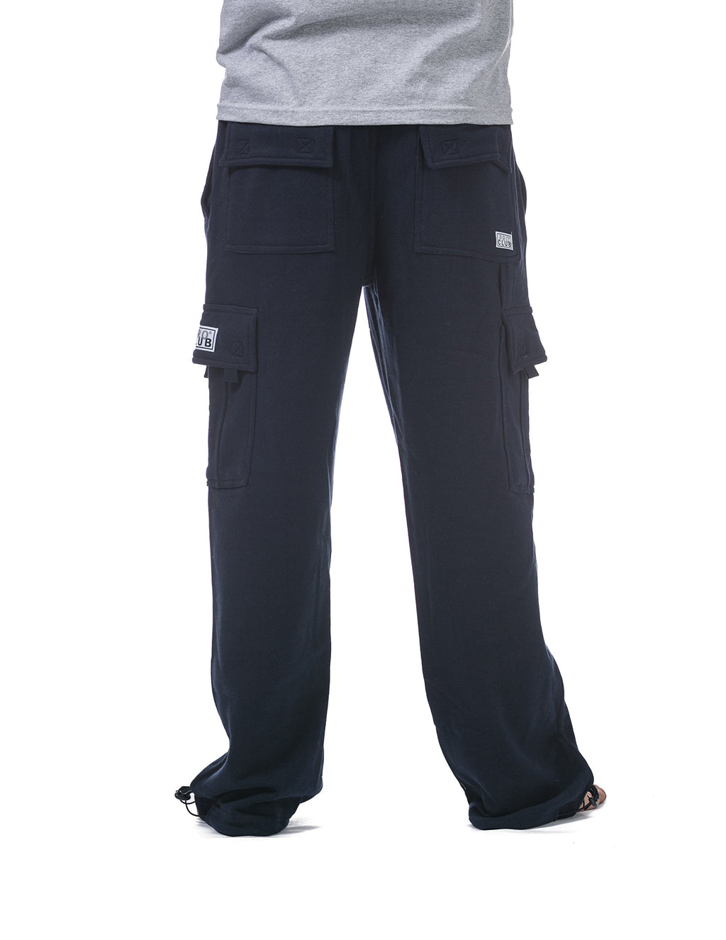 Pro Club Men's Heavyweight Fleece Cargo Pants, Large, Black