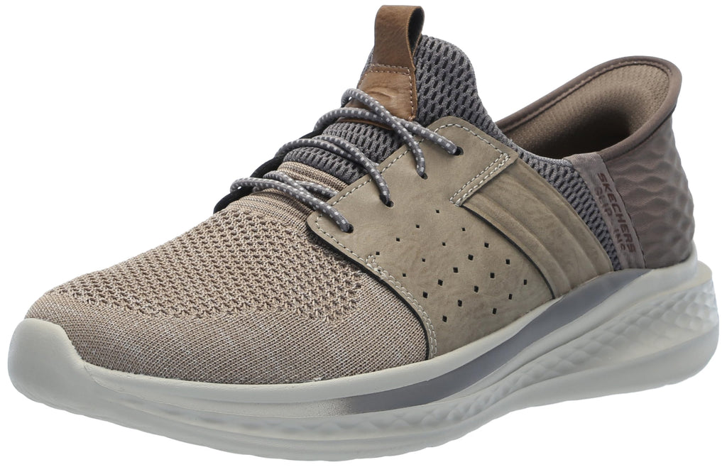 Skechers USA Men's Men's Slade-Ocon Hands Free Slip-in Moccasin, Beige, 10.5