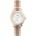 Timex Women's TW2U09100 Classic 28mm Rose Gold-Tone Stainless Steel Expansion Band Watch