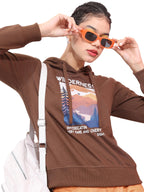 Ketch Womens Full Sleeve Regular Fit Sweatshirt Khss000159 Brown Xl