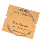 JoycuFF Morse Code Bracelets for Women Best Friends Friend Gifts for Women Birthday Mother 's Day Thanksgiving Day Christmas Sta