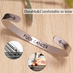 Inspirational Bracelets for Women Breast Cancer Gifts for Women Survivor Encouragement Gifts for Patient with Cancer Motivationa