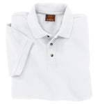 Mens 6 oz Ringspun cotton Piqu Short-Sleeve Polo - WHITE - 5XL(D0102H7KYc6)