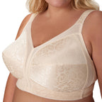 Playtex Women's 18 Hour Comfort-Strap Wireless, Full-Coverage Bra, Single, Natural Beige/Black, 2-Pack