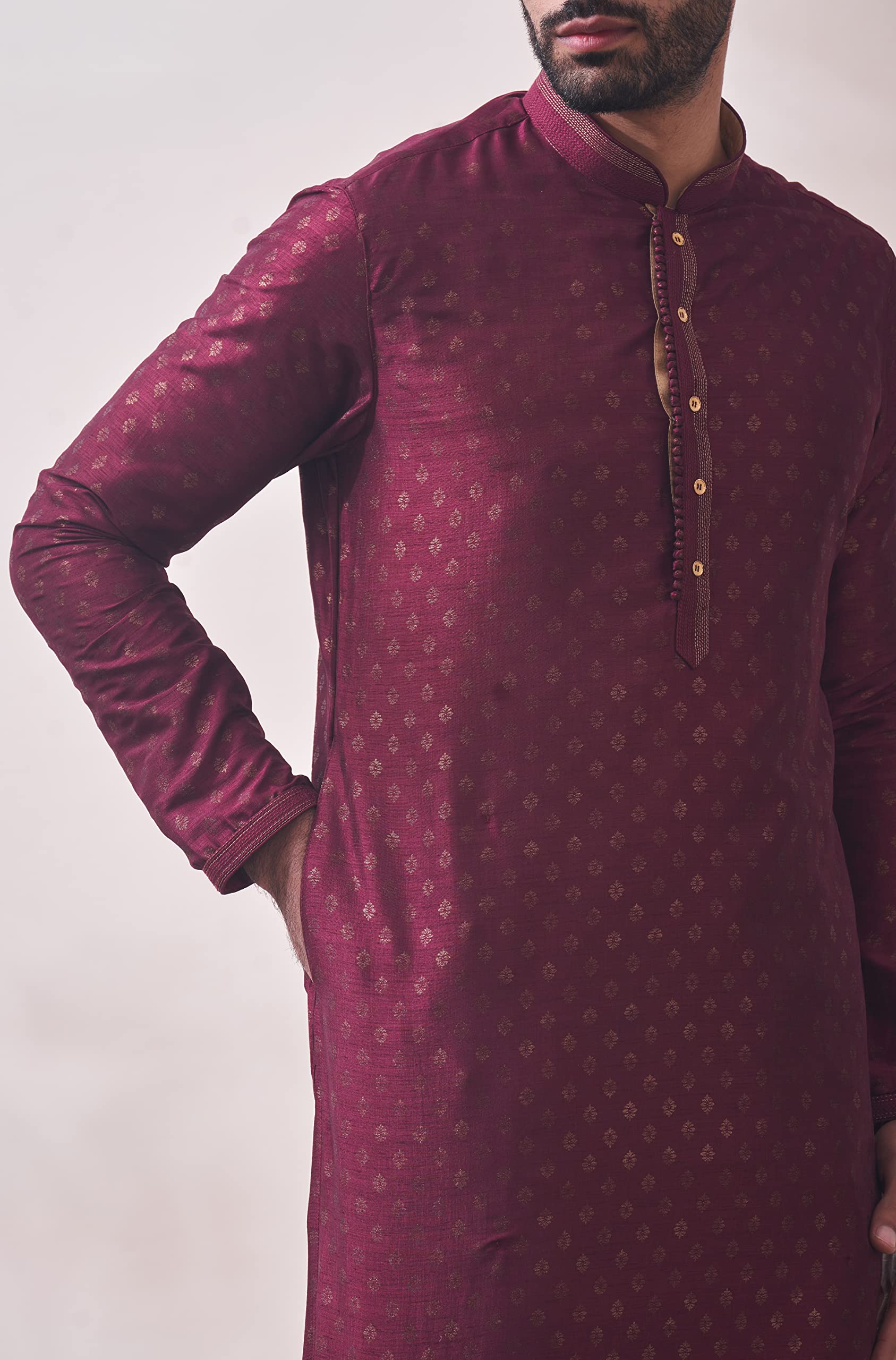 Manyavar Mens Royal Printed Kurta Set